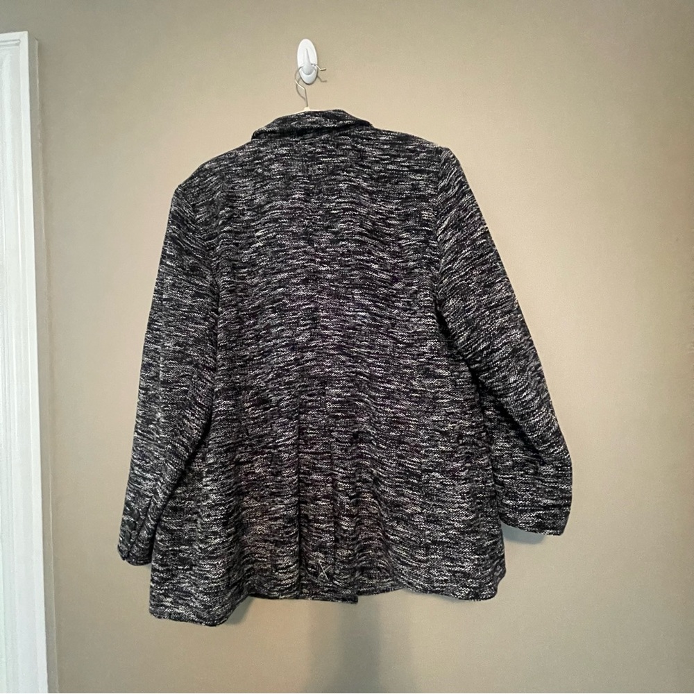 Talbots Plus Petite 22WP Black and White Blazer, EUC - Picture 8 of 12